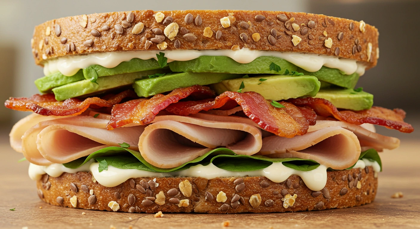 Ultimate Turkey Bacon Avocado Sandwich